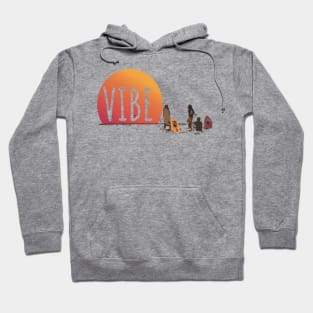 Vibe! Surfers on the Beach Hoodie